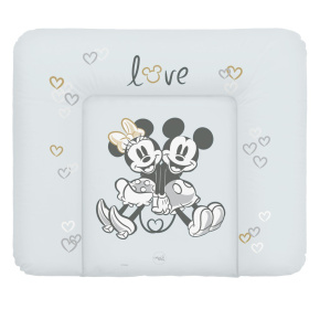 CEBA Podložka přebalovací měkká na komodu (85x72) Disney Minnie & Mickey Grey