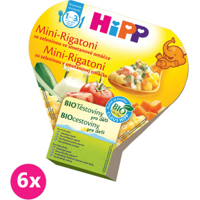 6x HiPP BIO Mini Rigatoni se zeleninou ve smetanové omáčce 250 g