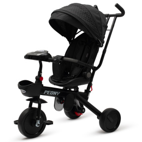 Dětská tříkolka Baby Mix Peony EVA černá Černá 