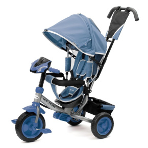 Dětská tříkolka s LED světly Baby Mix Lux Trike modrá Modrá 