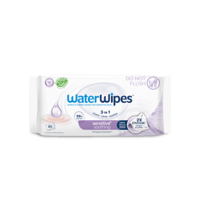 12x WATERWIPES Ubrousky vlhčené Soothing clean bez obsahu plastů 60 ks ( 720 ks )