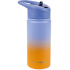 SKIP HOP Láhev s brčkem nerezová Wander - ombré blue, 450ml