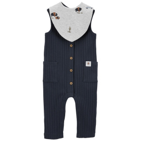 CARTER'S Set 2dílný overal bez rukávů, bryndák Navy Buffalo kluk 3m