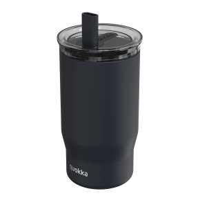 Nerezový termohrnek s brčkem Mist Black 720 ml
