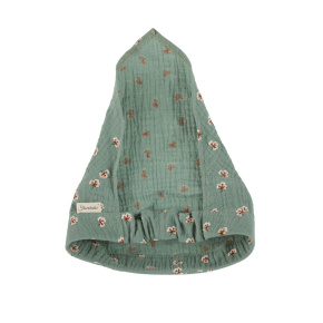 STERNTALER Šátek na hlavu z bavlněného mušelínu (organický) green holka-45 cm-6-9 m