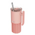 Nerezový termohrnek s brčkem Umi Peachy Pink 720 ml
