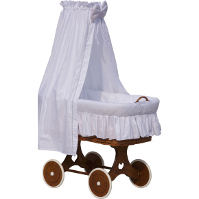 Košík pro miminko s nebesy Scarlett Péťa - bílá