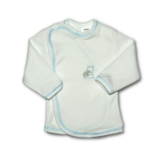 Kojenecká košilka s vyšívaným obrázkem New Baby modrá Modrá 68 (4-6m)