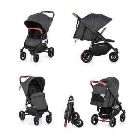 VALCO BABY Kočárek sportovní Snap 4 Flat Matte LTD Edition Signature Grey, ekokůže