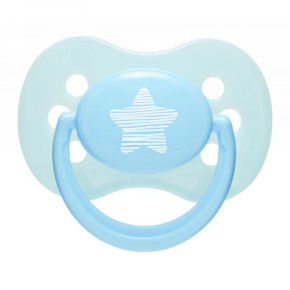 CANPOL BABIES Dudlík silikonový třešinka 0-6m Pastels – modrý