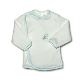 Kojenecká košilka s vyšívaným obrázkem New Baby modrá Modrá 62 (3-6m)