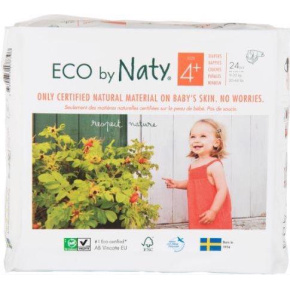 ECO BY NATY Pleny jednorázové 4+ (9-20 kg) 24 ks