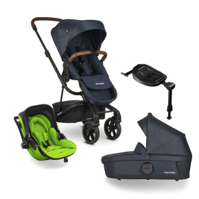 EASYWALKER Kočárek kombinovaný Harvey3 Premium 4v1 Sapphire Blue/Spring Green