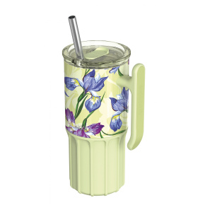 Nerezový termohrnek s brčkem Umi Green Tea 720 ml