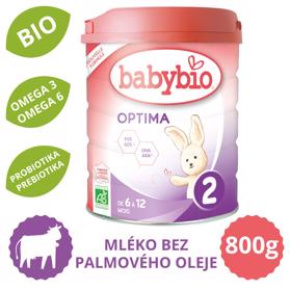 BABYBIO OPTIMA 2 kojenecké bio mléko 800 g