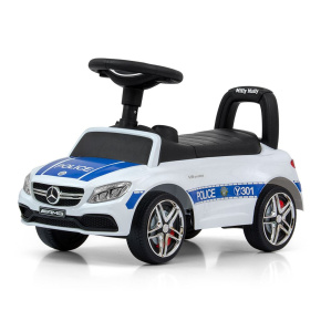 Odrážedlo Mercedes Benz AMG C63 Coupe Milly Mally Police Bílá 