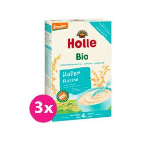 3x HOLLE Kaše nemléčná Bio z ovesných vloček 250 g