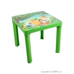 Dětský zahradní nábytek - Plastový stůl zelený Zelená 