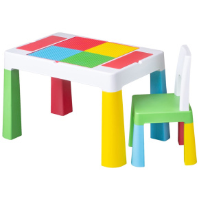 Dětská sada stoleček a židlička Multifun multicolor Multicolor 