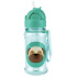 SKIP HOP Zoo tritan Láhev s brčkem 355ml Mopslík 12m+