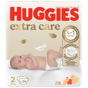 HUGGIES® Pleny jednorázové Extra Care 2 (3-6 kg) 24 ks