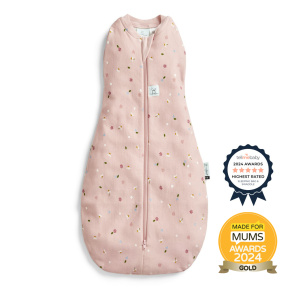 ERGOPOUCH Zavinovačka a vak na spaní 2v1 Cocoon Daisies 0-3 m, 3-6 kg, 1 tog