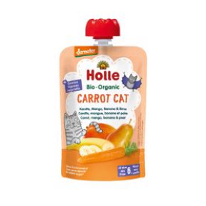 HOLLE Carrot Cat Bio pyré mrkev mango banán hruška 100 g (6+)