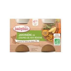 BABYBIO Příkrm zeleninová směs 2x 130 g