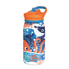 Nerezová termoláhev s pítkem Pop Kids Ocean 445 ml