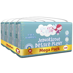 MONPERI Klasik Pleny jednorázové M (5-8 kg) 168 ks - Mega Pack