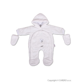 Dětská kombinéza New Baby ježek bílá Bílá 74 (6-9m)