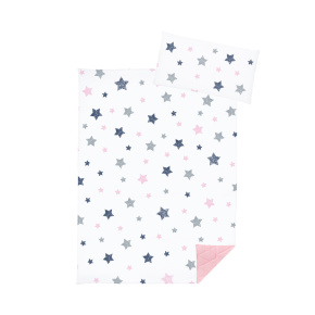 KLUPS Deka s polštářkem 75x100 Velvet Pink