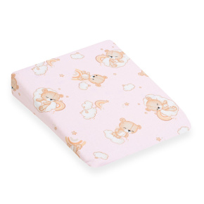 Potah na kojenecký polštář-klin New Baby BASIC 30x37 cm pink Růžová 