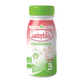 BABYBIO Croissance 3 tekuté kojenecké bio mléko 0,25 l
