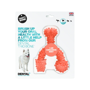 TASTY BONE Dental trio kostička nylonová pro velké psy - Skořice & Máta