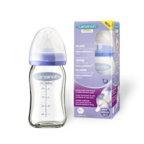 Skleněná kojenecká láhev 160ml s NaturalWave TM savičkou (S)
