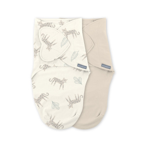 INGENUITY Zavinovačka SwaddleMe™  Ulitka bavlna Born free 2ks 0,5 TOG 0-3m