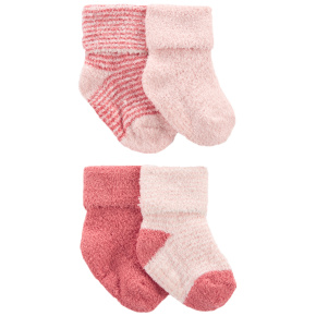 CARTER'S Ponožky Stripes Pink dívka LBB 4ks 0-3m
