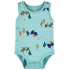 CARTER'S Body bez rukávů Blue Jeep kluk 9m