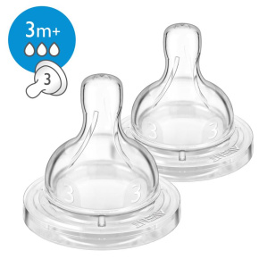 Philips AVENT Dudlík Anti-colic/Classic+ 3 střední průtok 3m+, 2 ks