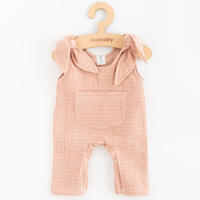 Kojenecké mušelínové lacláčky New Baby Comfort clothes růžová Růžová 56 (0-3m)